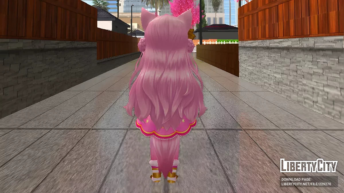 V Tuber Hakui Koyori from Valkyrie Connect / GTA San Andreas