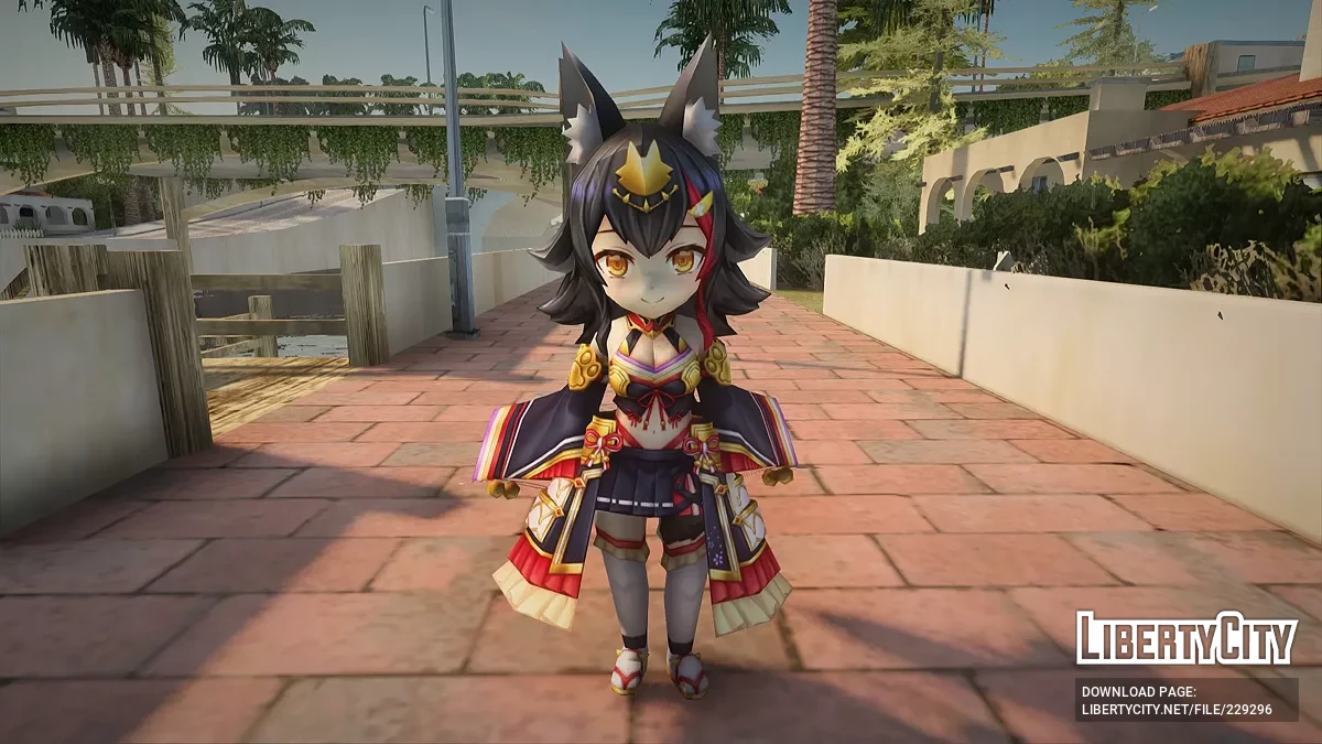 V Tuber Ookami Mio from Valkyrie Connect / GTA San Andreas