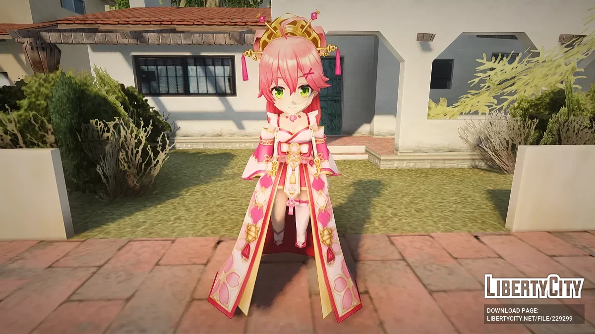 V Tuber Sakura Miko from Valkyrie Connect / GTA San Andreas