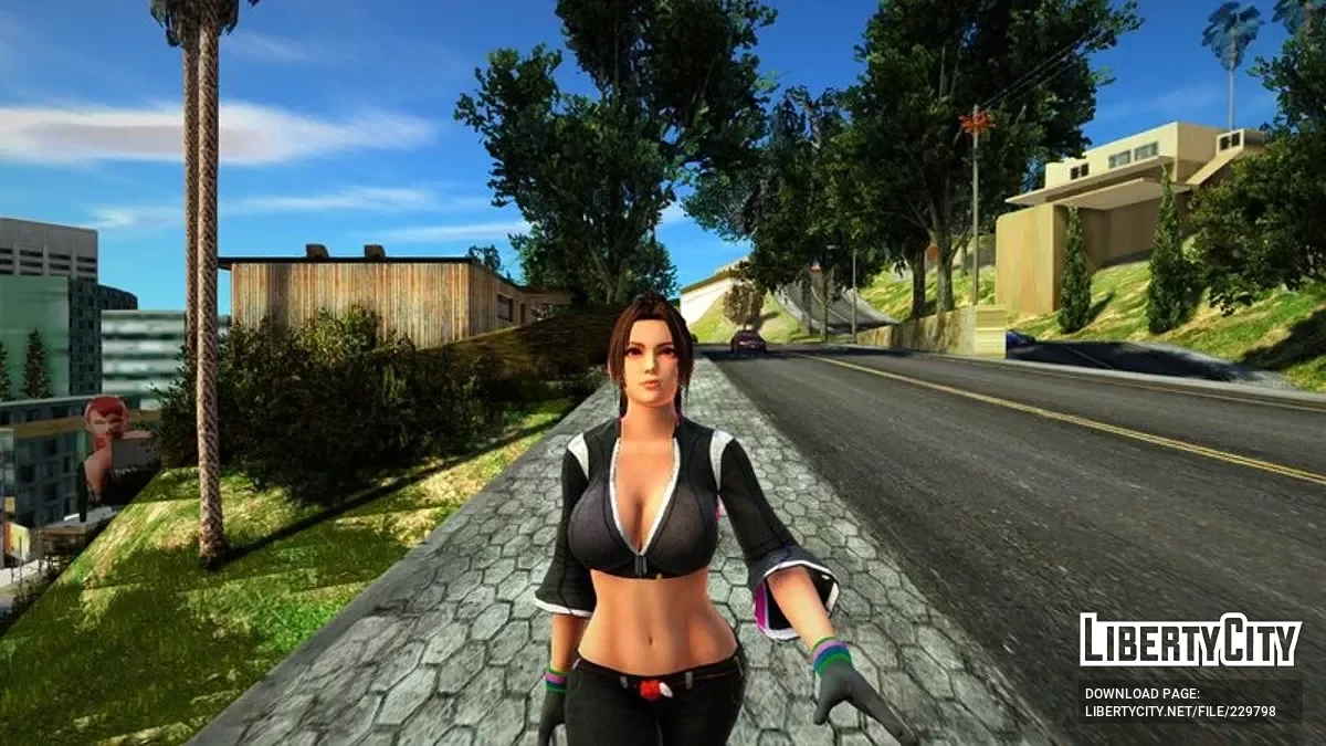 Май Шірануї в байкерському вбранні / GTA San Andreas