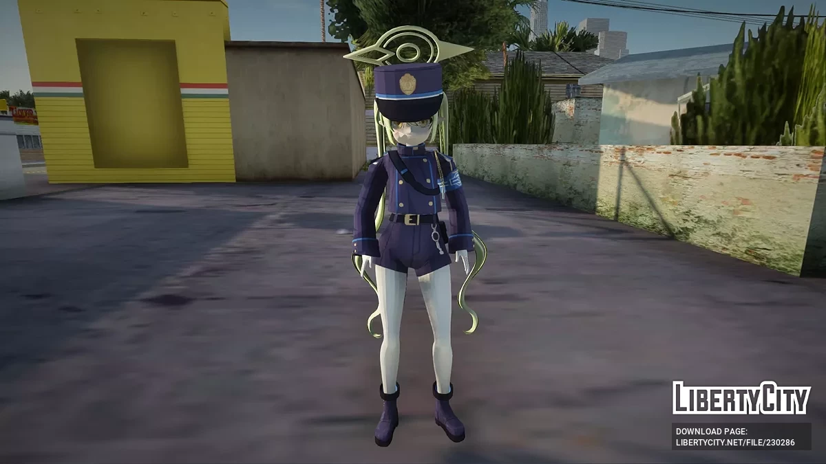 Nozomi Tachibana from Blue Archive / GTA San Andreas