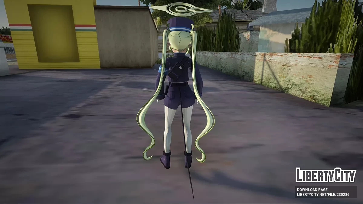 Nozomi Tachibana from Blue Archive / GTA San Andreas