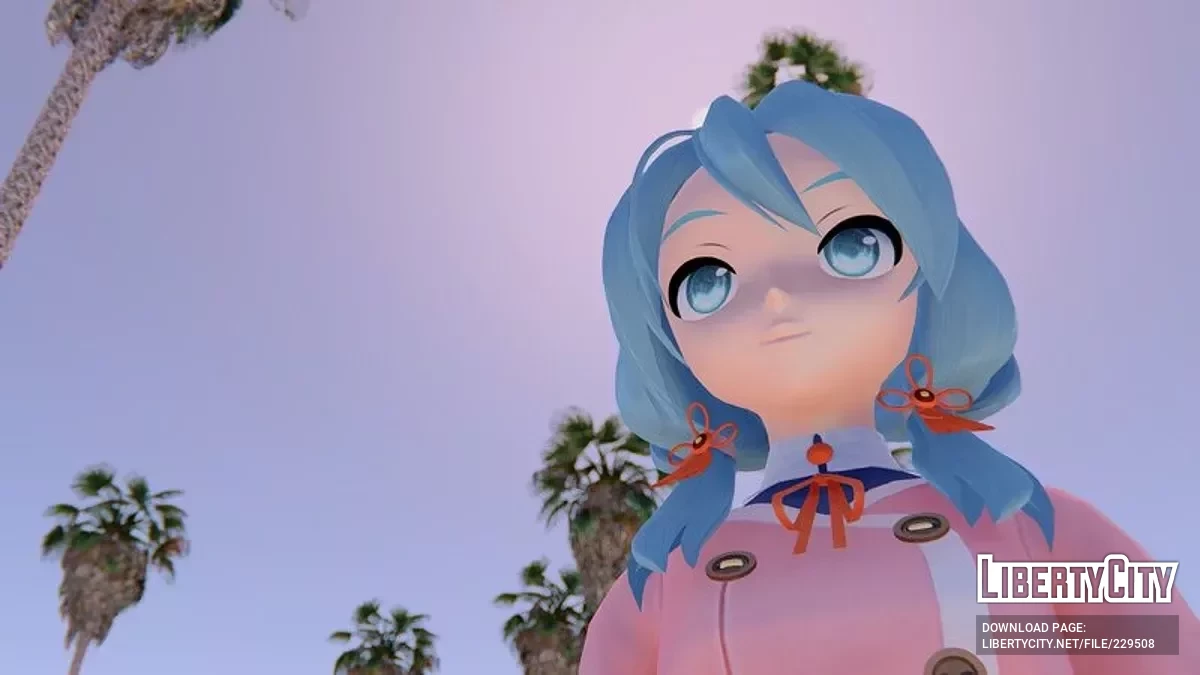 PDFT Hatsune Miku Memoria + анімоване обличчя / GTA San Andreas