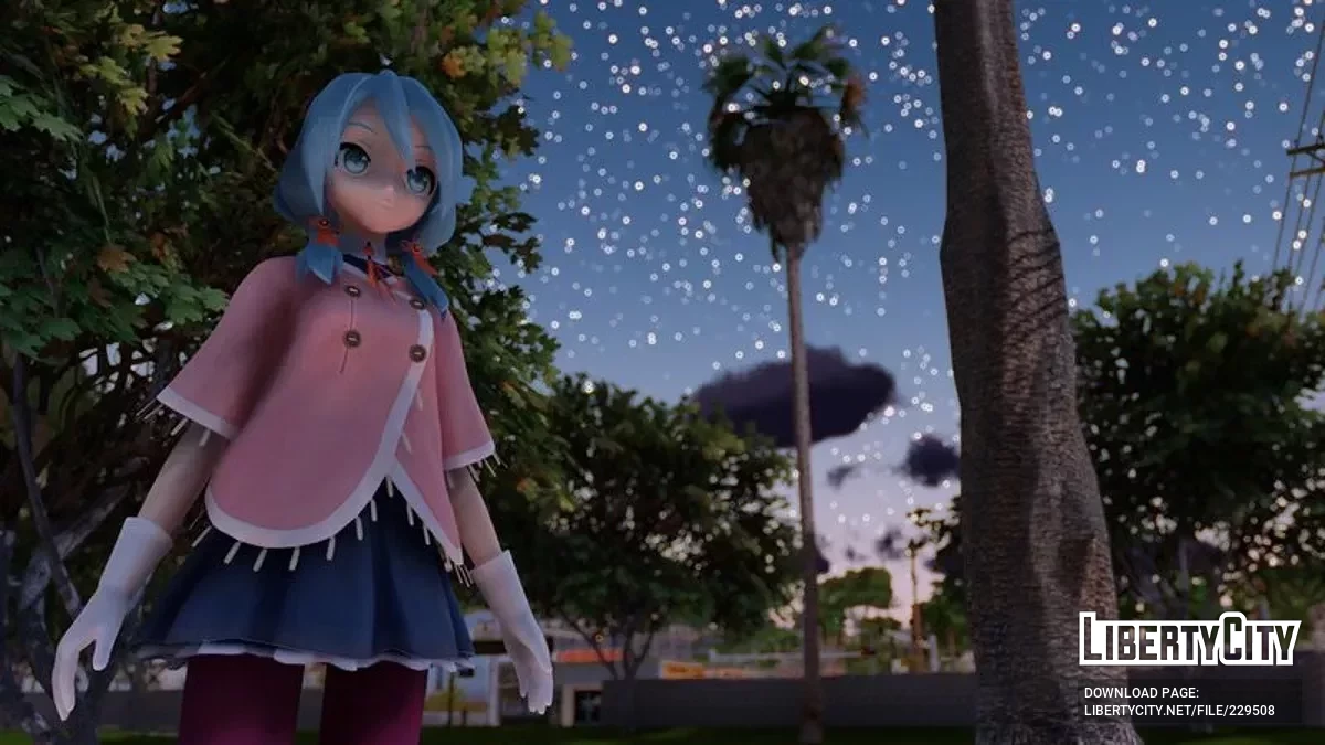 PDFT Hatsune Miku Memoria + анімоване обличчя / GTA San Andreas