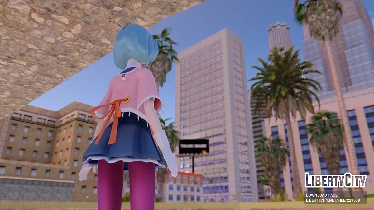 PDFT Hatsune Miku Memoria + анімоване обличчя / GTA San Andreas