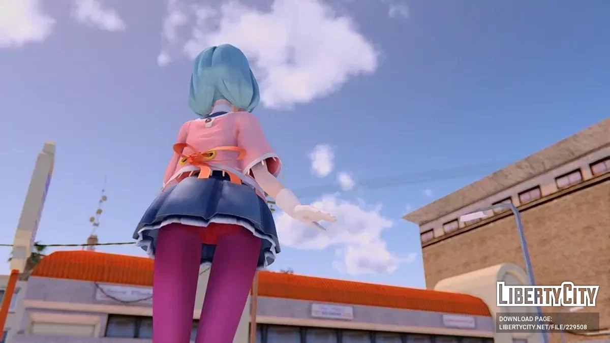 PDFT Hatsune Miku Memoria + анімоване обличчя / GTA San Andreas