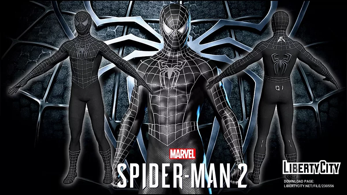 Чорний костюм Реймі (Marvel Spider-Man 2) / GTA San Andreas