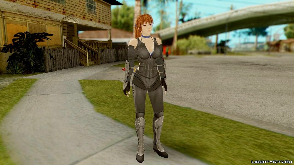 Download Dead Or Alive 5 Kasumi Ninja Black Costume for GTA San Andreas