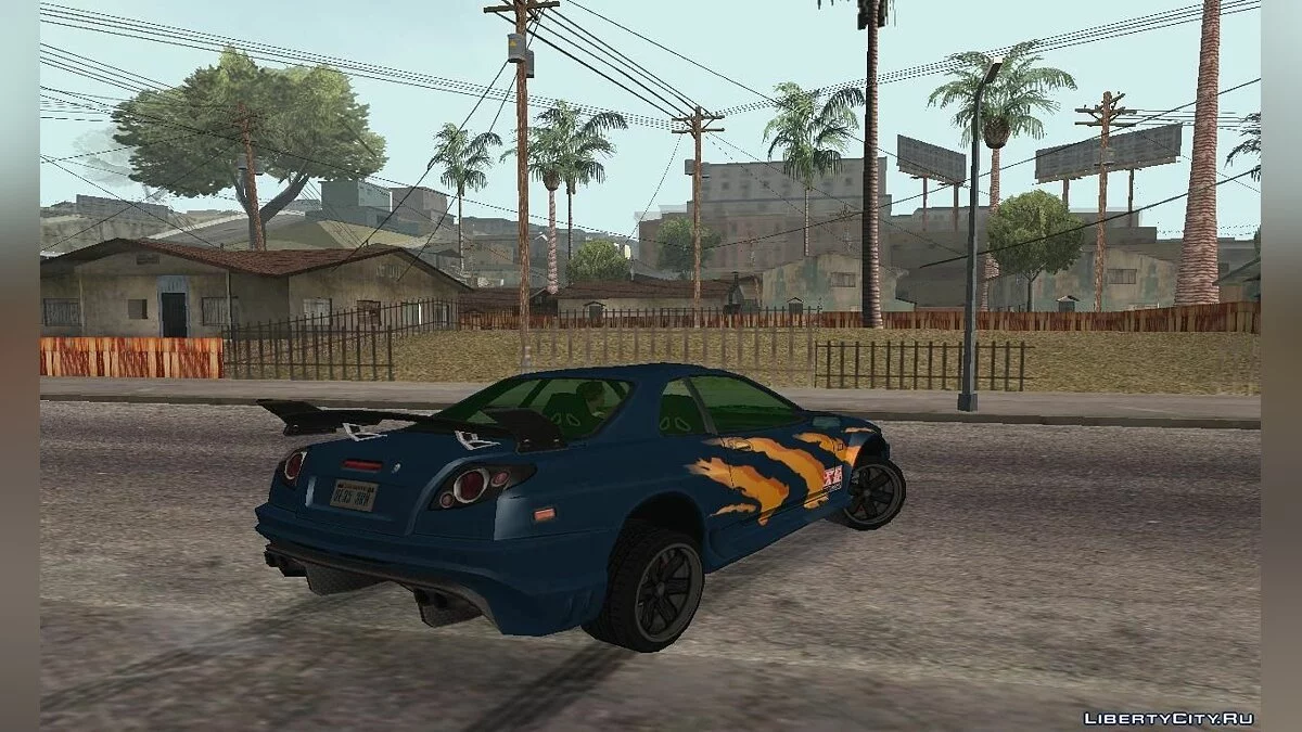 Nissan Skyline R34 Rayos del Sol / GTA San Andreas