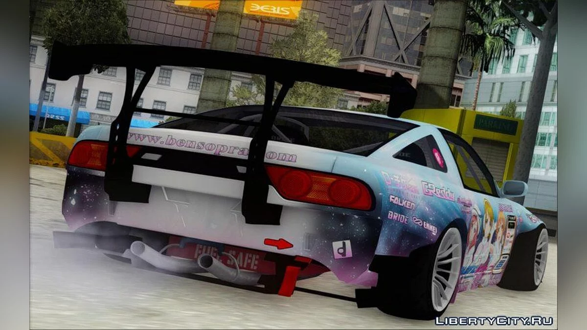 Nissan Bensopra 380SX LL Snow Halation Itasha / GTA San Andreas