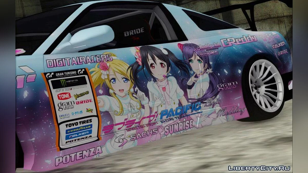 Nissan Bensopra 380SX LL Snow Halation Itasha / GTA San Andreas