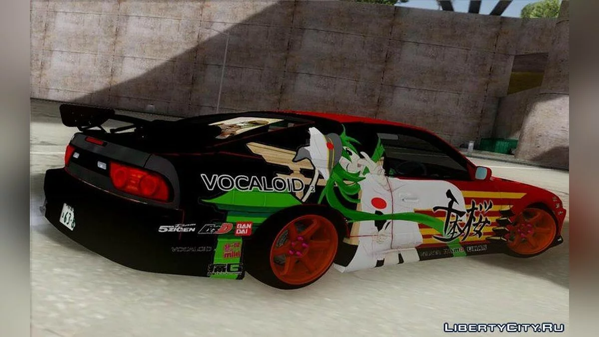 Nissan 180sx Фейсліфт Сільвія S15 з Хацуном Міку Сенобонзакура Іташа / GTA San Andreas