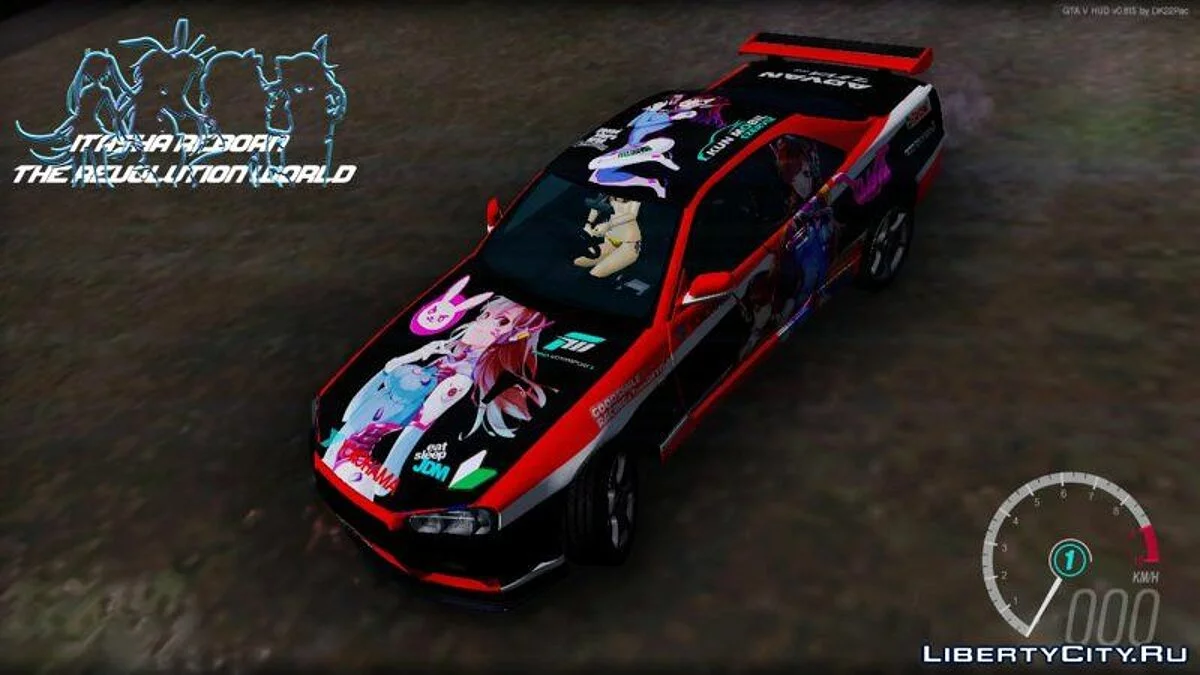 Nissan Skyline GT-R R34 M Spec 2002 Itasha Overwatch D-VA Style Edition / GTA San Andreas