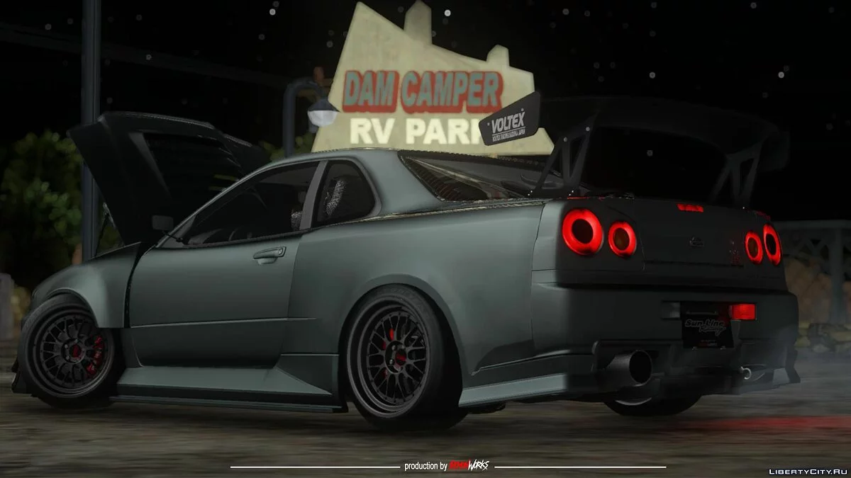 نيسان سكايلاين GTR R-34 صن لاين ريسينغ / جي تي إيه سان أندرياس