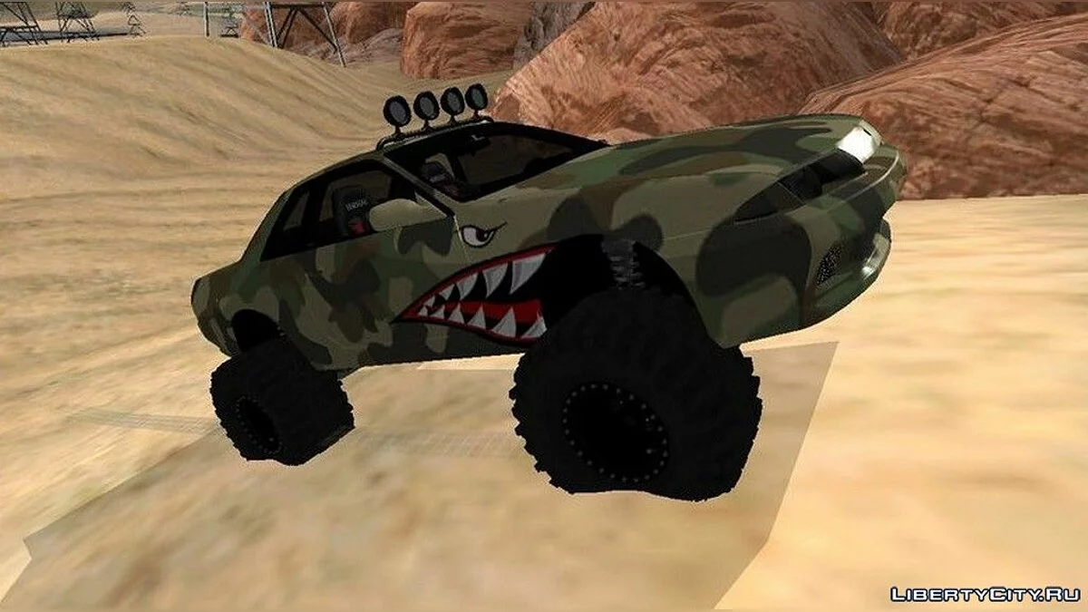 Nissan Skyline R32 Camo Off Road Shark / GTA San Andreas