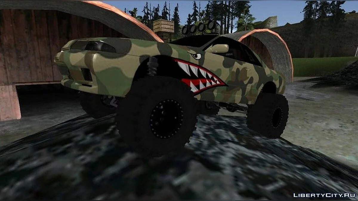 Nissan Skyline R32 Camo Off Road Shark / GTA San Andreas