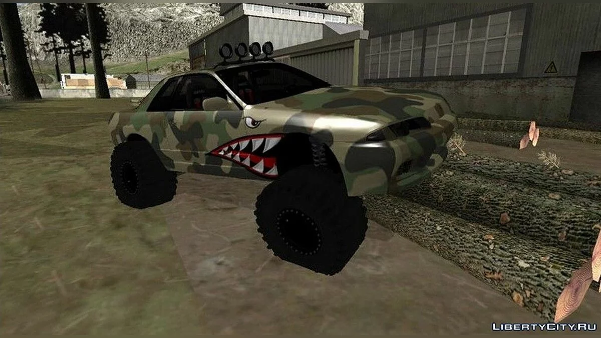 Nissan Skyline R32 Camo Off Road Shark / GTA San Andreas