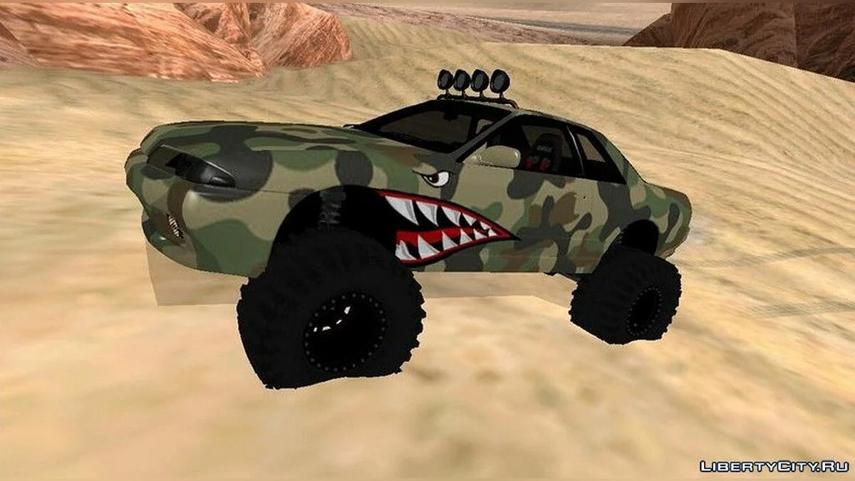 Nissan Skyline R32 Camo Off Road Shark / GTA San Andreas