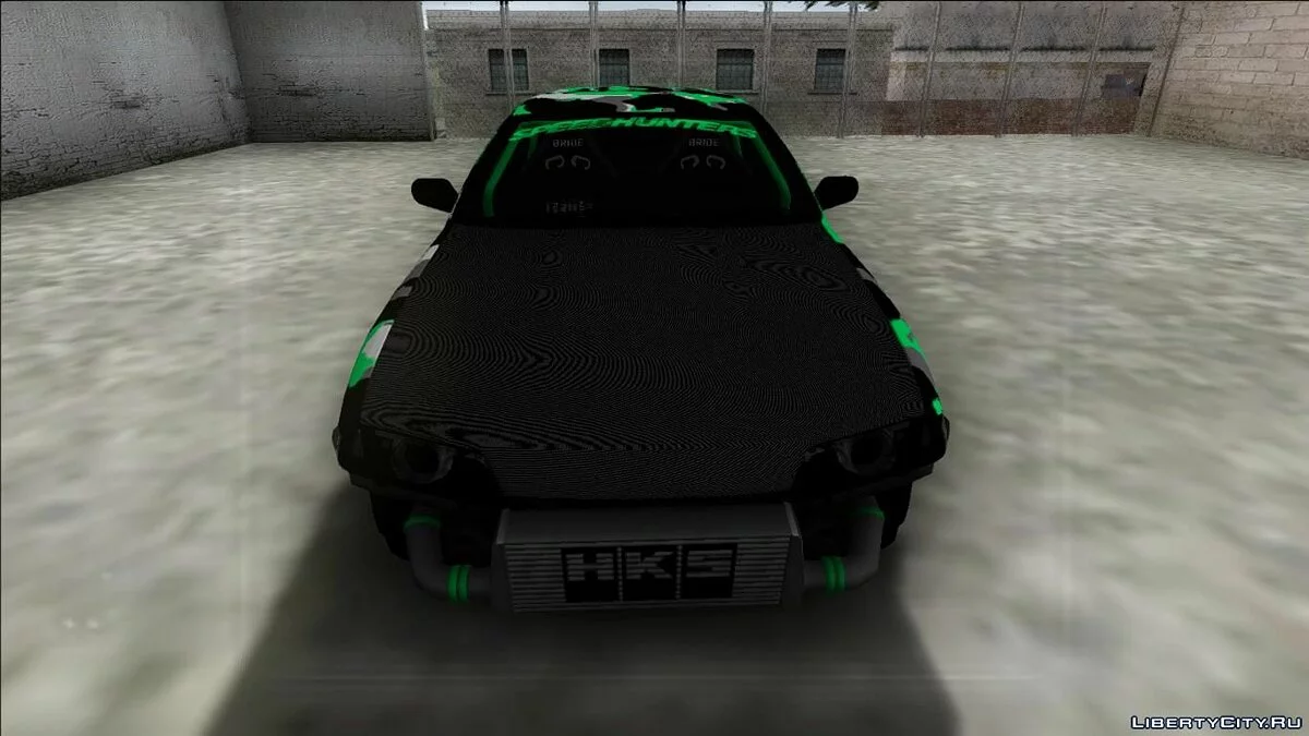 Nissan Skyline R32 Drift зелений камуфляж / GTA San Andreas