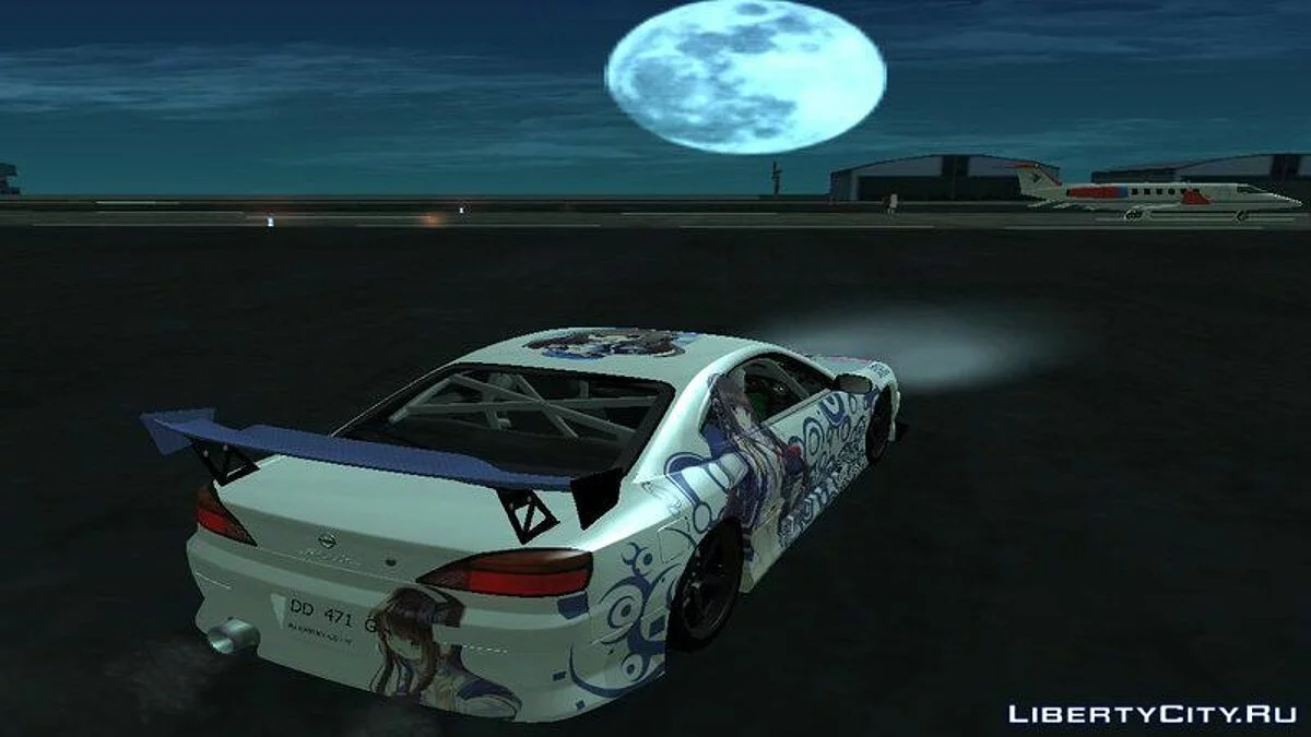 Nissan Silvia S15 Itasha Long Island Azur Lane / GTA San Andreas