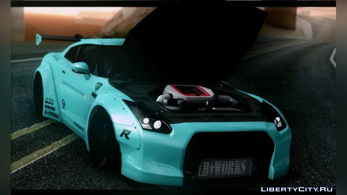 Nissan GT-R R35 Liberty Walk LB Performance v2 / GTA San Andreas