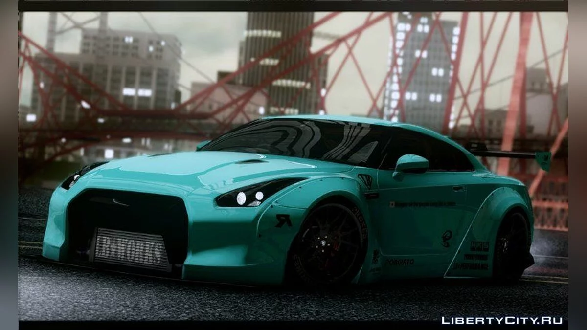 Nissan GT-R R35 Liberty Walk LB Performance v2 / GTA San Andreas