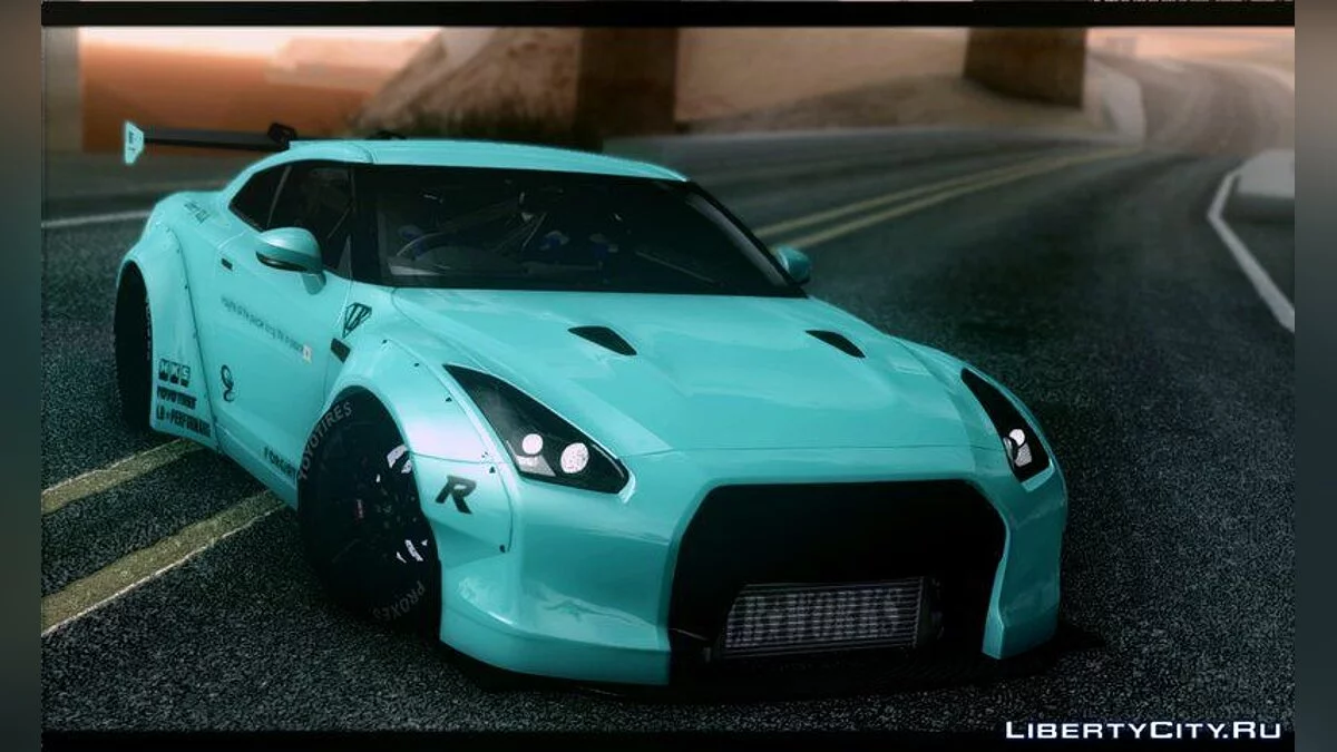 Nissan GT-R R35 Liberty Walk LB Performance v2 / GTA San Andreas