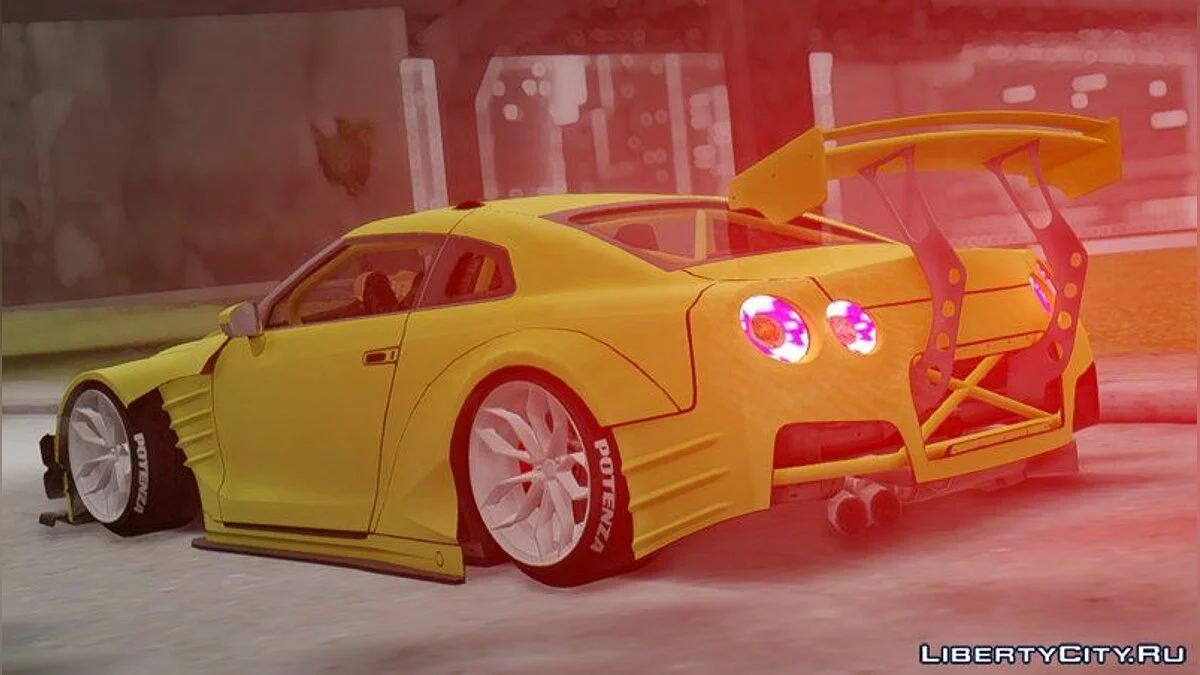 2011 نيسان GT-R R35 درفت صاروخي / جي تي إيه سان أندرياس