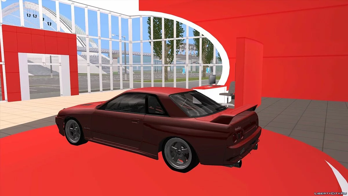 Nissan Skyline GT-R BNR32 TBK Merah / GTA San Andreas