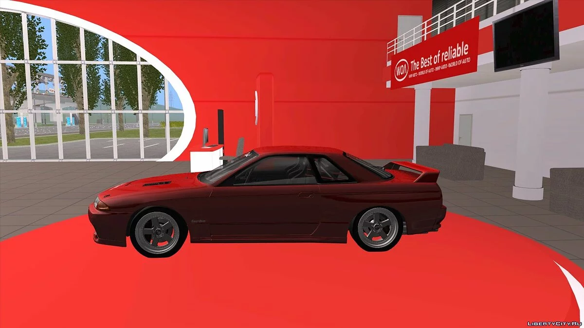 Nissan Skyline GT-R BNR32 TBK Merah / GTA San Andreas