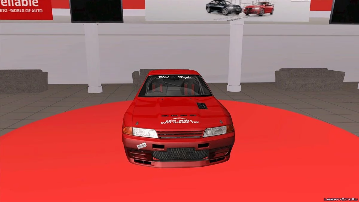 Nissan Skyline GT-R BNR32 TBK Merah / GTA San Andreas