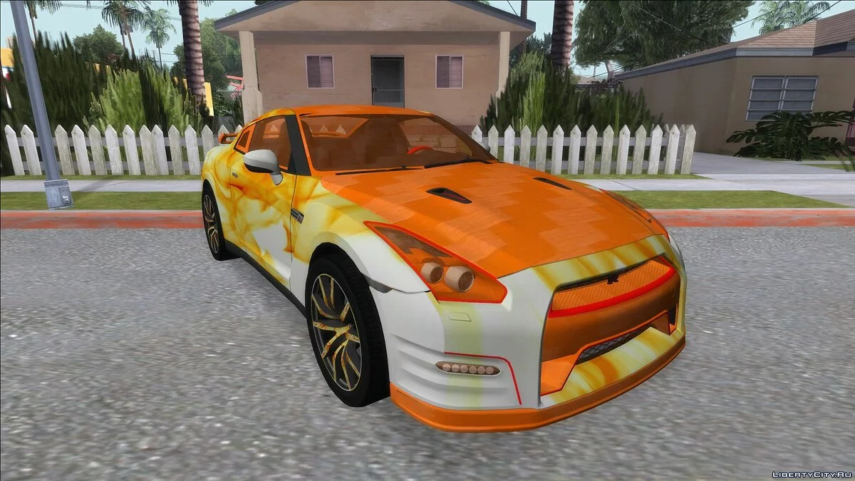 Nissan GTR Heavy Fire / GTA San Andreas