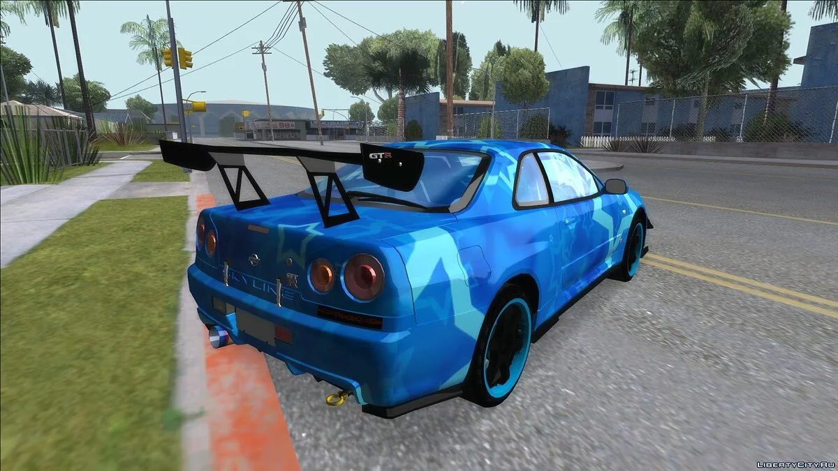 日产 Skyline GTR 34 蓝星 / GTA San Andreas