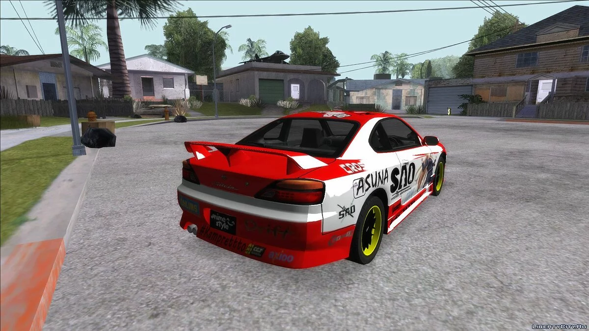 Nissan Silvia S14 Yuuki Asuna Itasha / GTA San Andreas