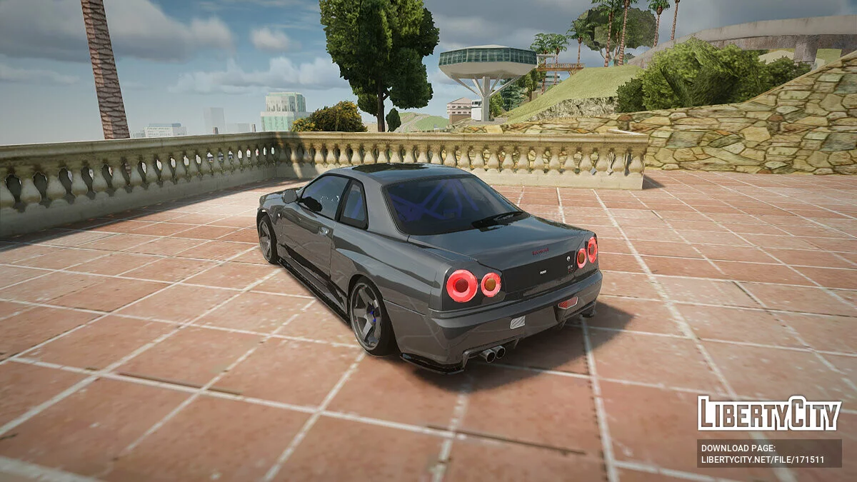 日产 Skyline R34 + 涂装 / GTA San Andreas