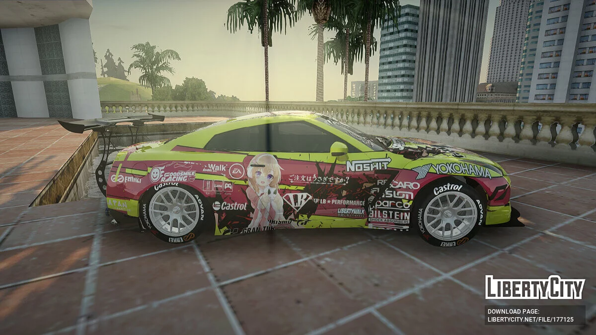 Nissan GT-R R35 Itasha COG LW Performance / جي تي إيه سان أندرياس