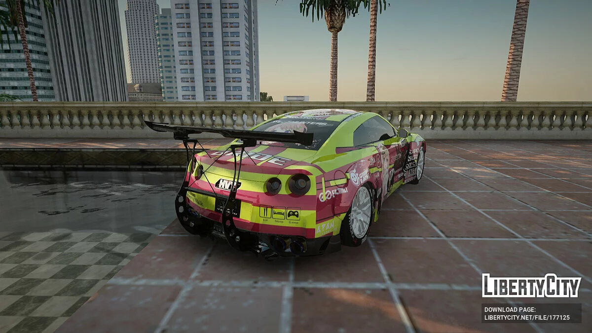 Nissan GT-R R35 Itasha COG LW Performance / جي تي إيه سان أندرياس