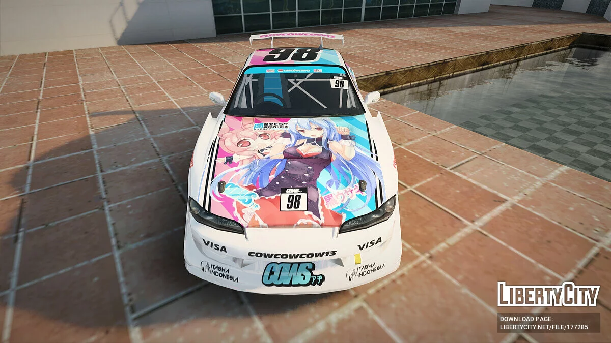Nissan Silvia S15 Kurousagi Itasha / جي تي إيه سان أندرياس