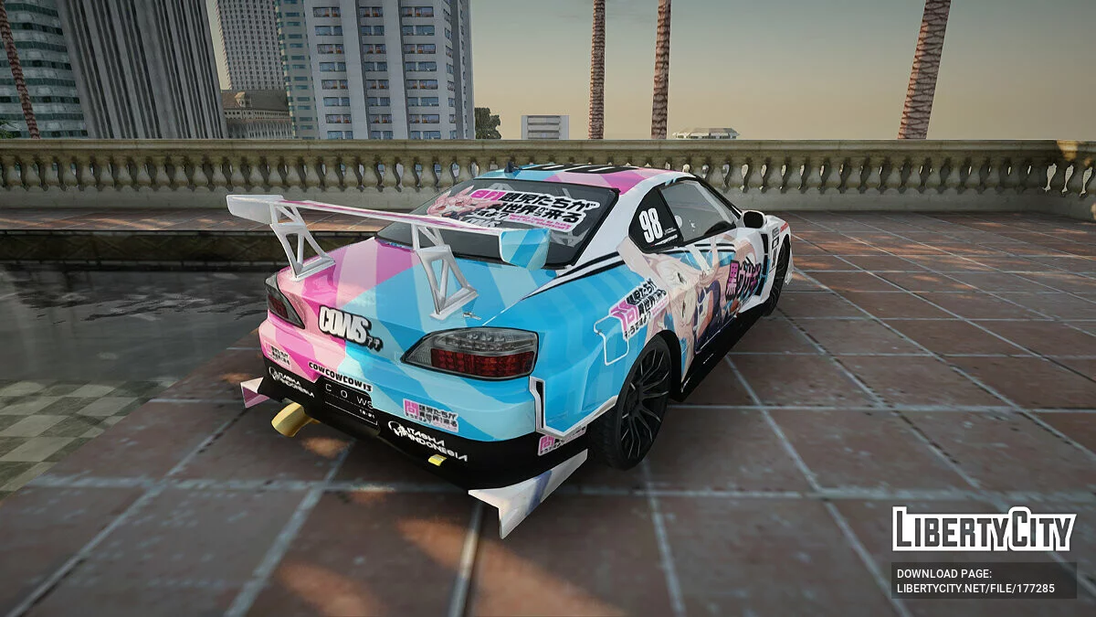 Nissan Silvia S15 Kurousagi Itasha / جي تي إيه سان أندرياس