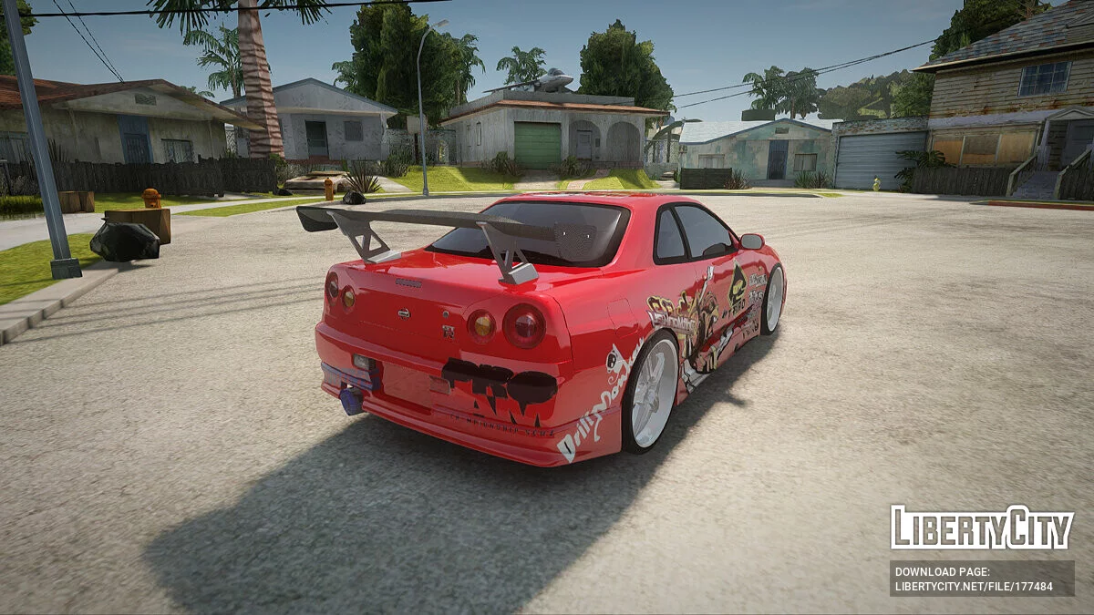 Nissan Skyline R34 Drift Monkey / GTA San Andreas