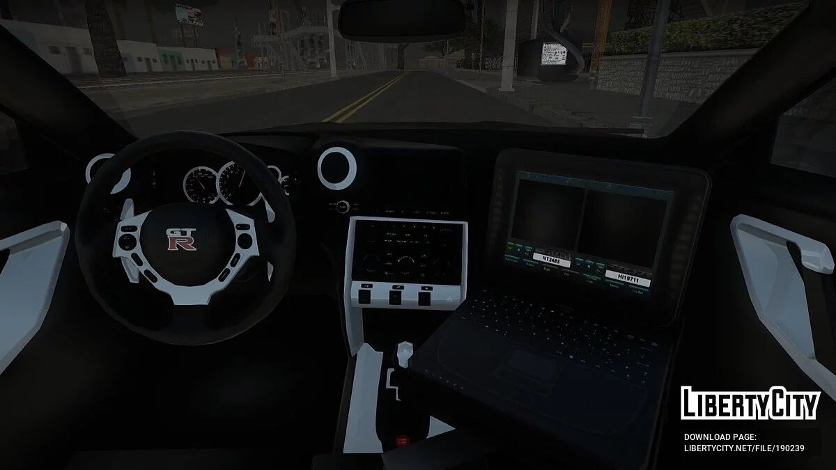 2012 Nissan GT-R R35 Black Edition Polizei v1.0 / GTA San Andreas