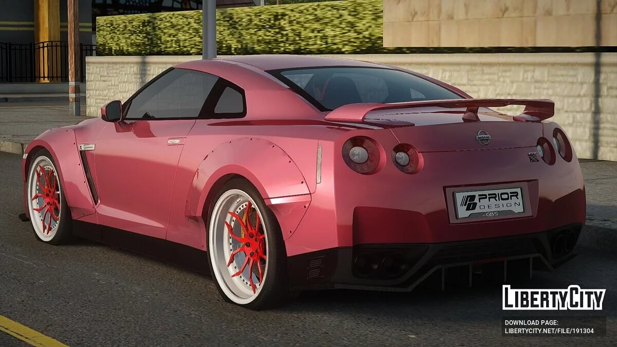 Prior Design Nissan GTR R35 (إصدار الهيكل العريض) / جي تي إيه سان أندرياس