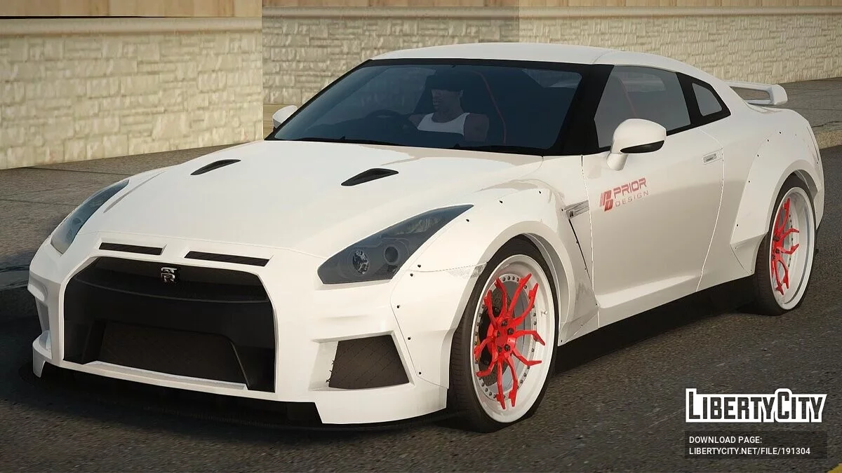 Prior Design Nissan GTR R35 (إصدار الهيكل العريض) / جي تي إيه سان أندرياس