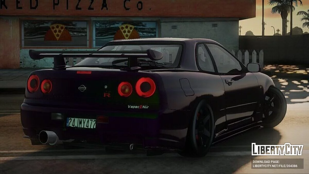 Nissan GT-R 34 V-Spec II Nür '99 Reworked / GTA San Andreas