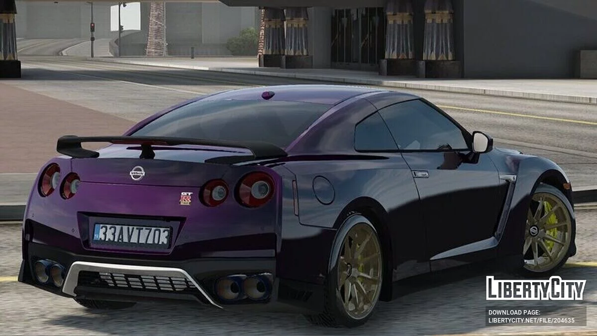 Nissan GT-R 35 T-Spec 2021 Reworked / جي تي إيه سان أندرياس