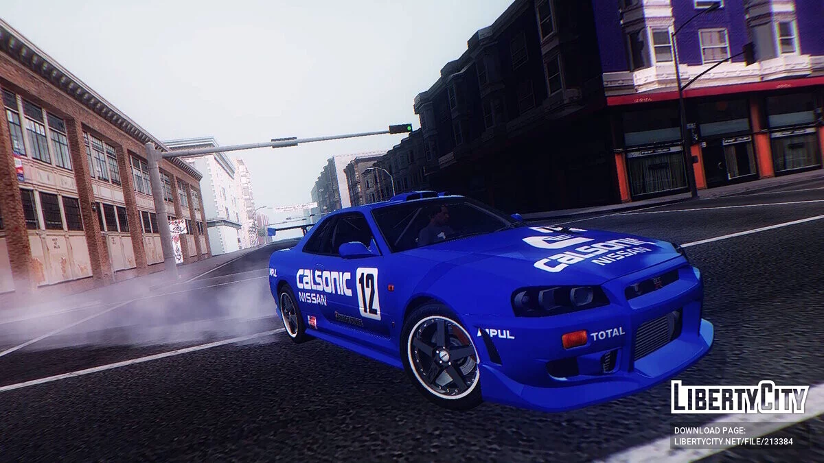 1999 Nissan Skyline GT-R (BNR34) v1.0.1 / GTA San Andreas