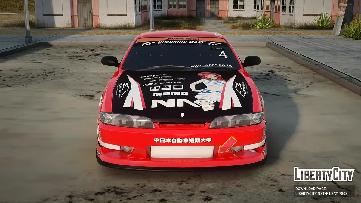 نيسان سيلفيا S14 دريفت نيشيكينو ماكي إيتاشا / جي تي إيه سان أندرياس