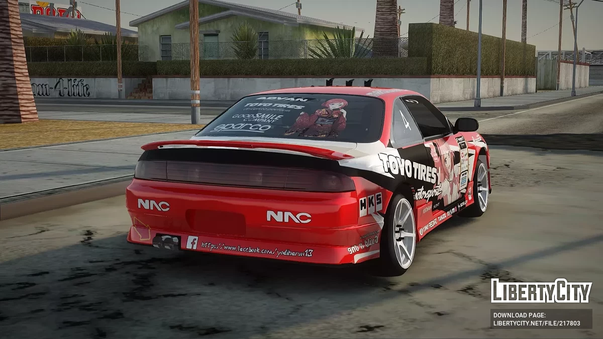 نيسان سيلفيا S14 دريفت نيشيكينو ماكي إيتاشا / جي تي إيه سان أندرياس
