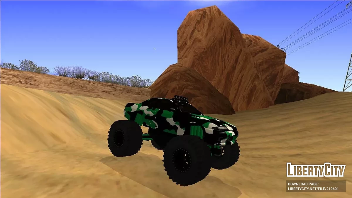 Nissan Skyline R32 Monster Truck Camo / GTA San Andreas