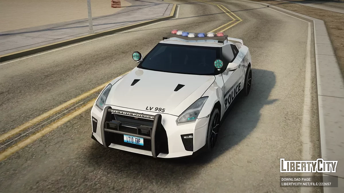 Nissan GT-R R35 HSU LVMPD Marked [AVS] / GTA San Andreas